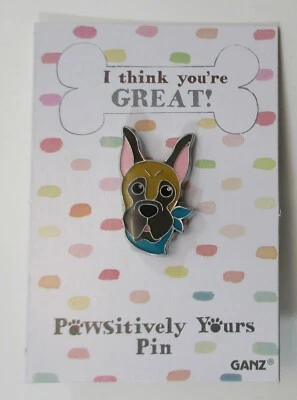 BB1 Great Dane I think you're great Pawsitively Yours DOG BREED PIN Ganz
