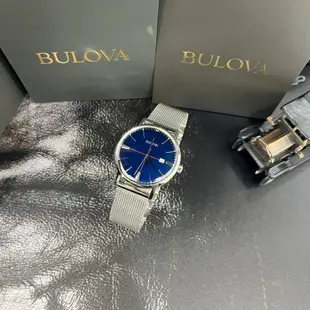 【BULOVA 寶路華】簡約米蘭帶休閒男錶 96B289 39mm 現代鐘錶