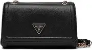 [GUESS] Noelle Covertible Xbody Flap Bag Black, black