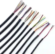 1M Sheathed Wire Cable, 16awg, Audio Channel, Audio Line, 2 Core, 3 Core, 4 Core, Flexible Insulated Soft Copper Cable, Signal Control Wire UL2464 (Color : Black, Size : 1M_16AWG (3CORES))