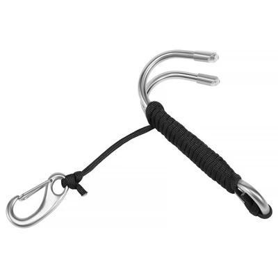 Scuba Diving Dual Stainless Steel Reef Drift Hook with Line and Clips3949