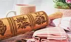 Embossed Rolling Pin Embossing roller Baking Springerle cookie mold Clay stamp