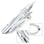 Fit Harley Silver Motorcycle Exhaust Muffler Pipe Heat Cover Shield Heel Guard
