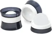 Set of 2 Silicone Ice Sphere Molds, Stackable 2.5-Inch Ice Ball Makers, Keep Dri