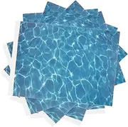 GRADENEVE 5 Sheets Simulated Water Texture Sticker Fake River Basing Sand Table River Basing Fake Water Ripple Landscape Decor Artificial Stream Stream Scenery Decor Garden Plastic