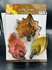 Fall Party Leaf Cookie Cutter Set 9 Pieces Baking Bakeware Design Decoration CC