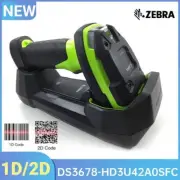 Zebra DS3678-HD3U42A0SFC Cordless Bluetooth 2D/1D Barcode Scanner/Linear Imager