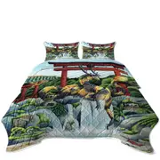 The Japanese Emperor Koi Fish and Dragon Coverlet
