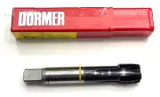 Dormer 7/8"-14 UNF HSSE-PM Spiral Point Plug Tap Yellow Ring 4FL TiAlN 2B