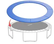 10FT Trampoline Safety Pad Spring Cover, Waterproof, Durable, Fits Outdoor Use