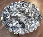 30" Round Agate Stone Table Top, Agate Corner Sofa Table Top For Home Design