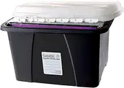 Crystalfile Enviro Porta Box Black/Clear Lid