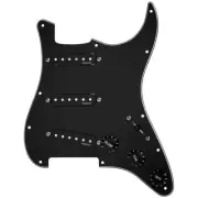 FISHMAN FLUENCE SINGLE WIDTH LOADED STRAT PICKGUARD - BLACK, #PRF-STR-BPG