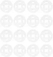 Tofficu 100pcs Plastic Snaps for Fabric, Round Buttons 10mm, Sew On Snaps for Shirt Clothing Sewing