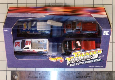Hot Wheels 1996 Thunder Trucks, 4 truck set, Kmart Exclusive