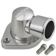 Proflow Water Neck Billet Aluminium Silver Anodised 90 Degree Swivel SB & BB Chrysler