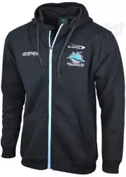 Cronulla Sharks 2024 NRL Mens Full Zip Fleece Hoodie Sizes S-7XL BNWT