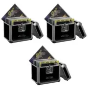 Odyssey 12 Inch LP Vinyl Records Stacking Utility Krom Transport Case (3 Pack)