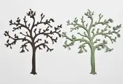2 Pieces Die Cut Trees 3" x 3" Free Shipping
