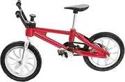 SAFIGLE Tiny Bicycle Model Metal Crafted Mini Artificial Bike for Micro Scene Set and Photography