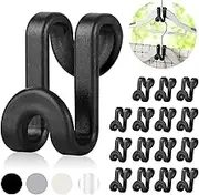 Mlici Clothes Hanger Connector Hooks, 70 Pcs Multi-Level Cascading Hanger Hooks, Plastic Heavy Duty Cascading Mini Hooks for Velvet Hangers Space Saver Closet Organizer, Black