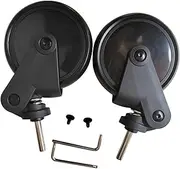 Stroller Wheel Replacement Caster Repair Replace Infant Carriage Accessories Easy to Install Rubber with Tools Trolley, Front