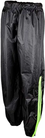 GMS-Moto Douglas, rain pants , color: Black/Neon-Yellow , size: 7XL