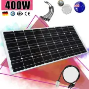 12V 400W Solar Panel Kit Mono Fixed Home Caravan Camping Battery Charging Power
