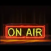 On Air Radio Television Acrylic Box 14" Neon Light Sign Lamp Wall Decor Artwork