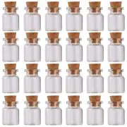 24 Pack Mini Glass Bottles w/ Cork Stoppers 5ml DIY Art Crafts Storage Container