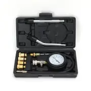 8PCS Compression Tester Kit 0-300 PSI Petrol Gas Engine Cylinder Pressure Gauge