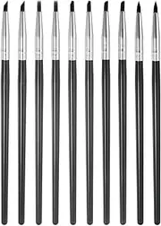 HARFINGTON 10pcs Clay Sculpting Tool Set, Clay Sculpting Shaper Rubber Tip Shaping Pen Silicone Brushes Shaping Carving Tool for Ceramic Sculpture Polymer Clay, Black