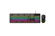 TODO Mechanical Gaming Keyboard Mouse Combo RGB LED Linear Blue Switch 104 Key USB