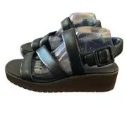 Vince Skylar Leather Buckled Strappy Slingback Sandals NEW Size 10