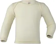 [Engel] Natural, Merino Baby Vest Long Sleeve 100% Wool (kbT), Machine Washable