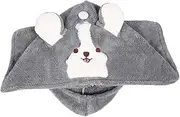Baluue Cartoon Fleece Hair Dry Towel Thicken Drying Hat for Girls Soft Absorbent Bath Cap Hair Towel Wrap