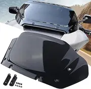 FINMOKAL Black 10" Windshield Windscreen Wind Splitter Compatible with Harley CVO Street Glide FLHXSE 2023 2024 Street Glide FLHX 2024