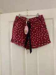 Peter Alexander Ladies Pyjama Shorts Red Spots Medium