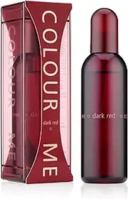 [Colour Me] Dark Red by Milton-Lloyd - Perfume for Women - Amber Floral Woody Scent - White Peach and Jasmine Notes - Blended with Ambergris and Saffron - for Elegant Ladies - 3.4 oz EDP Spray