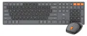 Fantech WK895 Wireless Keyboard and Mouse Combo - Grey [KBFTWK895GY]