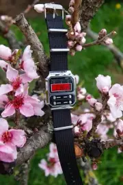 Red Pill – Modified Watch Based on Casio A100 – Custom Digital Watch with Red