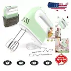 Grass Green Electric Hand Mixer - 9 Speed, 400W with Digital Display & Storage
