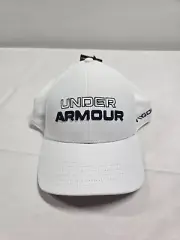 Under Armour UA Golf Cap Hat Jordan Spieth Iso Chill White Stretch Fit M/L New