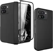 [Miimall] Shockproof for Google Pixel 9 Pro Fold Phone Case, [Full Coverage Hinge Protection & Screen Protector] Thin and Slim Anti-Fingerprint Anti-Drop Case for Google Pixel Fold 9 5g Case, Black