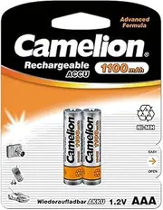 4pc Camelion Ni-MH AAA 1.2V Battery 1100mAh Rechargeable HR03 Micro Batteries