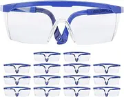 Safety Glasses, Windproof Goggles, 15pcs Safety Goggles Impact‑Resistant Dustproof Eyes Protector for Riding Labor Woodworking
