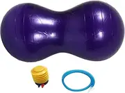 NOLITOY Thickened PVC Yoga Peanut Ball with Inflator Burst Fitness Exercise Ball for Core Strength Balance and Physical Therapy for Yoga Barre and Home Workouts