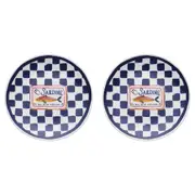 2PK Porto Cucina Porcelain Round Serving Platter Dish Serveware 30cm Sardine