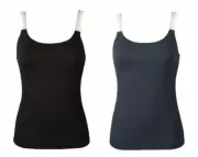 EMPORIO ARMANI women's tank top viscose tank top with wide shoulder logo article