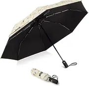 [G4Free] UPF 50+ UV Protection Large Travel Umbrella 42/46 Inch Auto Open Close Windproof Sun Blocking Umbrella